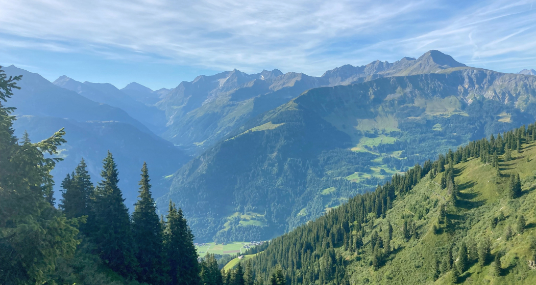 Aussicht auf der Rundtour Alp Glivers Aussicht auf der Rundtour Alp Glivers