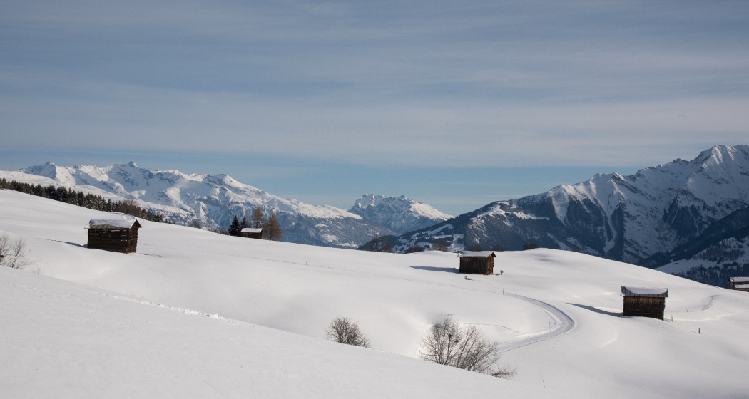 Typische Landschaft in der Val Lumnezia Typische Landschaft in der Val Lumnezia
