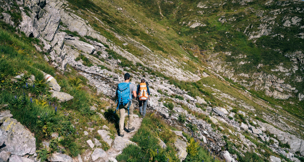 Quergang zur Greinaebene runter