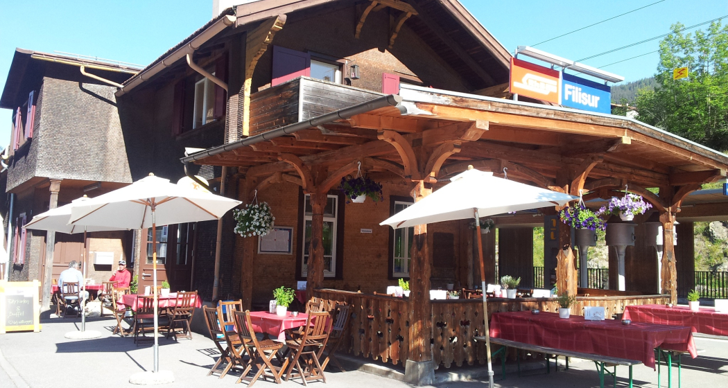 Bahnhöfli Filisur Sommer Bahnhöfli Filisur Sommer