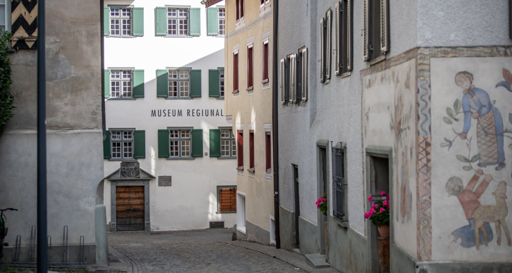 Die alten Häuserzeilen im "Städtli" von Ilanz Die alten Häuserzeilen im "Städtli" von Ilanz