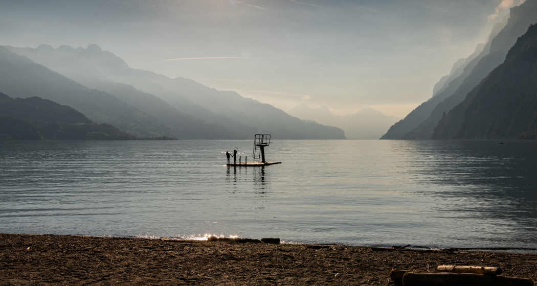 Badestrand in Walenstadt Badestrand in Walenstadt