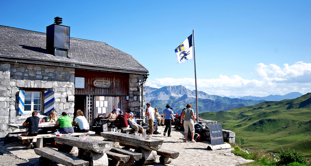 Aussicht Carschinahütte