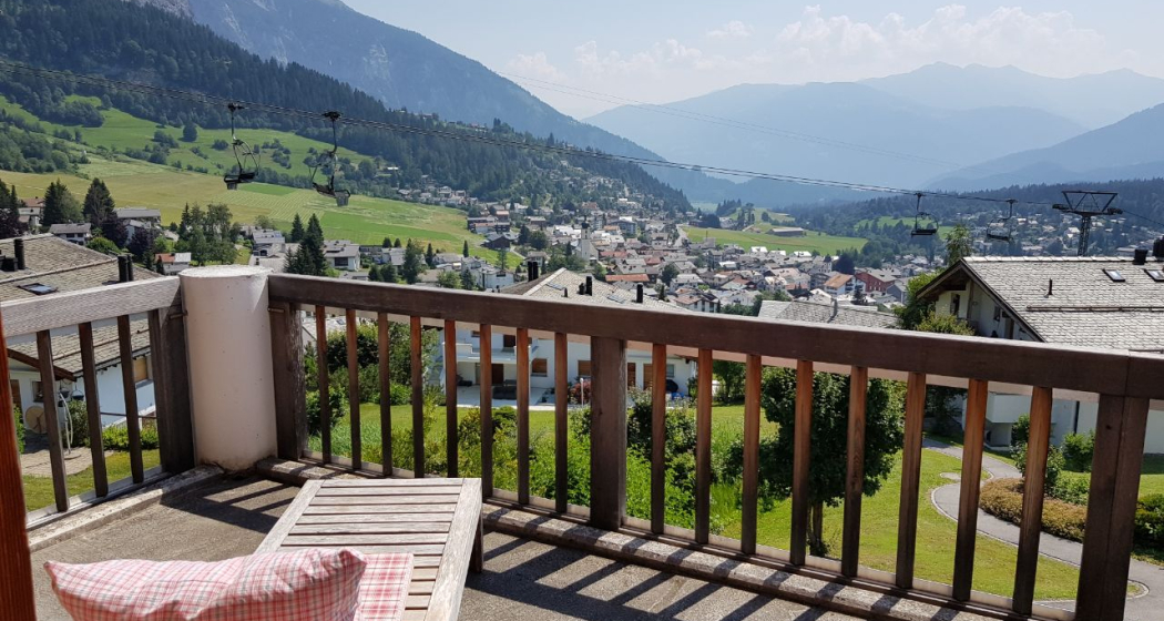 Aussicht nach Osten von der grossen Terrasse