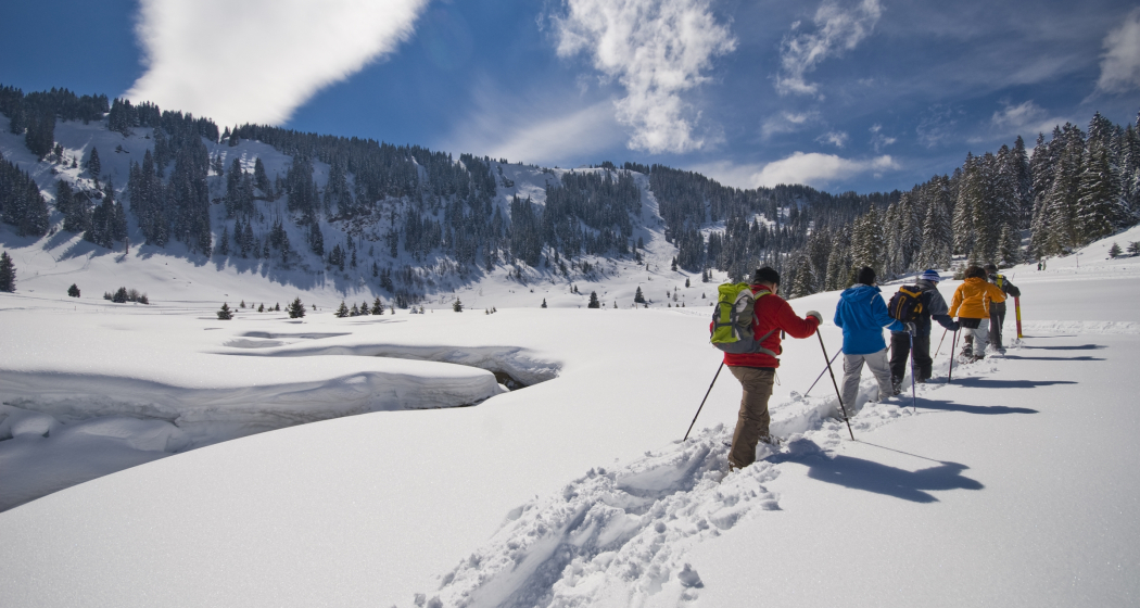 Schneeschuhwanderung am Flumserberg Schneeschuhwanderung am Flumserberg