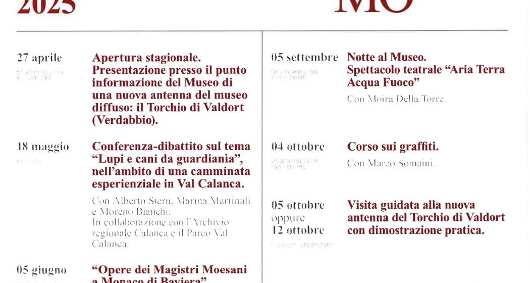 MUseo MOesano "Kulturprogramm 2025" (gdl_864832166_image) MUseo MOesano "Kulturprogramm 2025" (gdl_864832166_image)