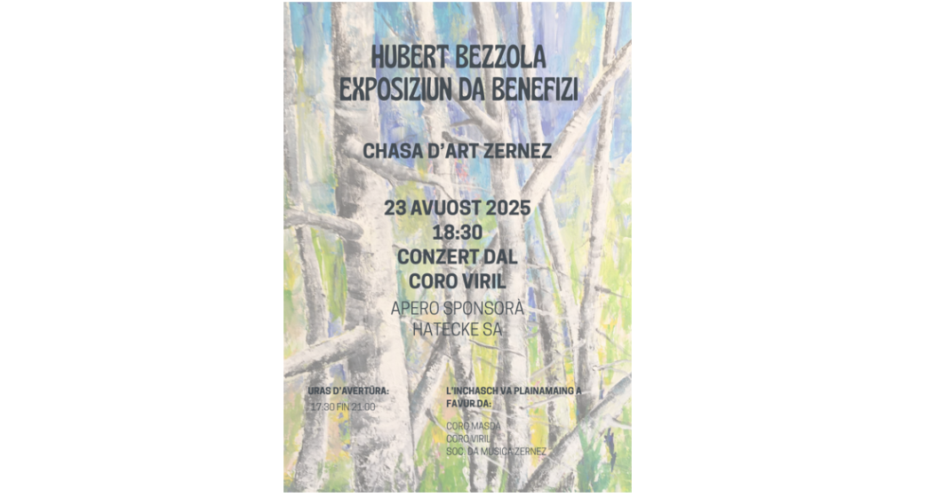 Hubert Bezzola Exposiziun da Benefizi (gdl_878426910_image) Hubert Bezzola Exposiziun da Benefizi (gdl_878426910_image)