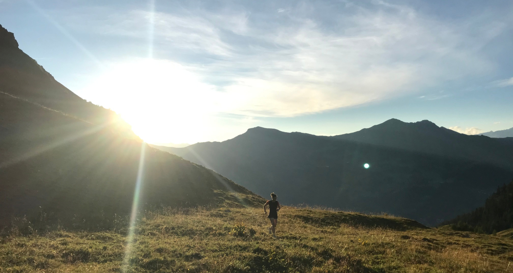 Trailrunning oberhalb der Alp Sanaspans