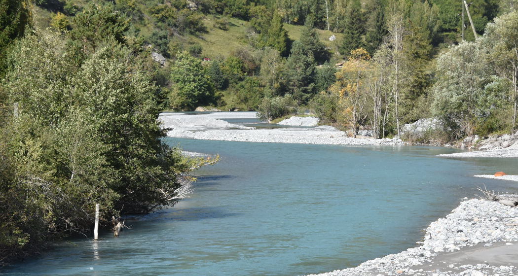 Der Fluss Inn zum planschen und bräteln