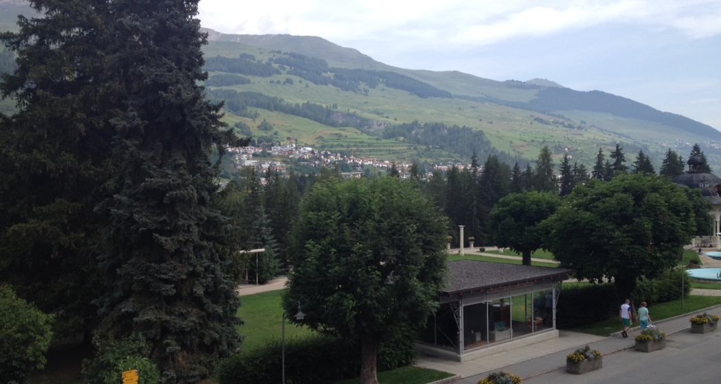 Blick aus dem Balkon