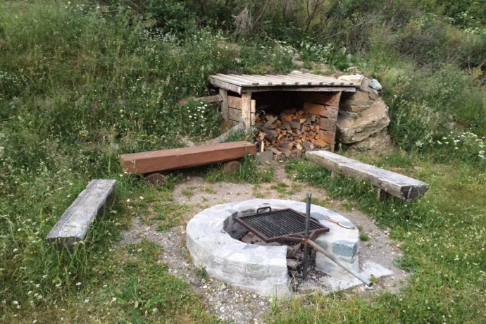 Feuerstelle Peil; Foto: Remo Tönz