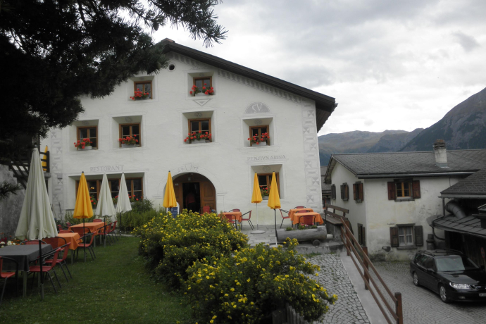 Die Pension Arina von aussen