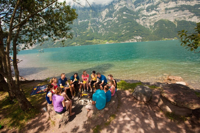 Fireplace Strandbad Murg