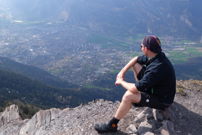 Vue du Fürhörnli sur la ville de Coire Vue du Fürhörnli sur la ville de Coire