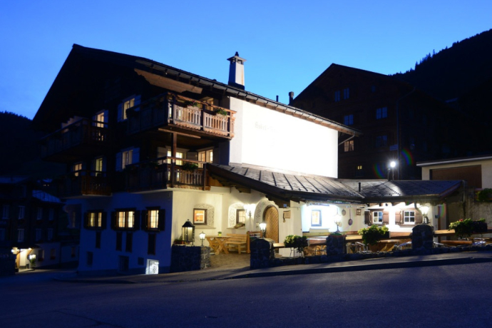 Nachtstimmung Hotel Madrisajoch