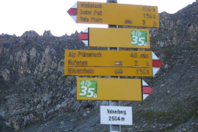 Passübergang Valserberg Passübergang Valserberg