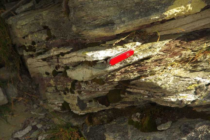 Sandstein auf der Baseggla