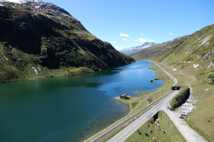 Le lac vu d'en haut Le lac vu d'en haut
