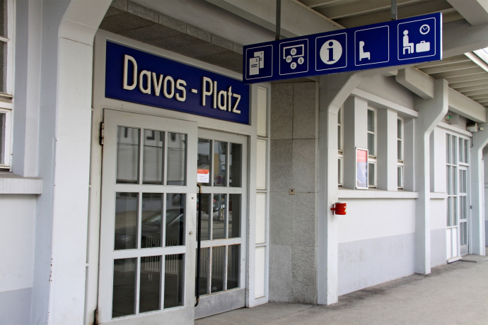Davos Platz train station. Davos Platz train station.