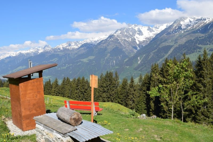 Feuerstelle/Grillplatz Bleika, Obersaxen Feuerstelle/Grillplatz Bleika, Obersaxen
