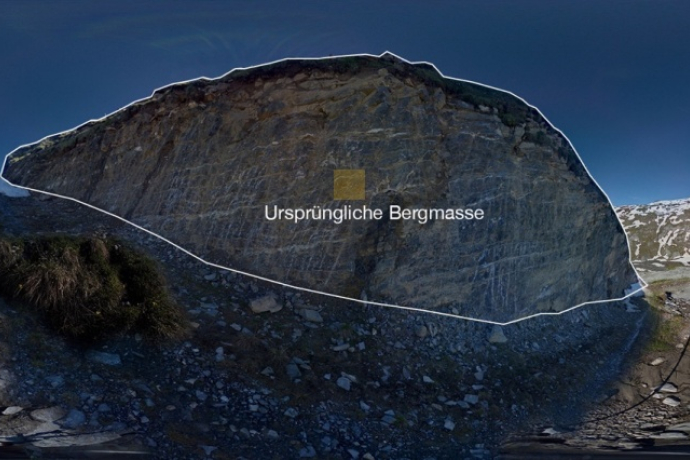 Lo scivolo di una montagna Lo scivolo di una montagna