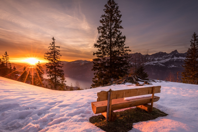 Sonnenbänkli Züribänkli Flumserberg Sonnenbänkli Züribänkli Flumserberg