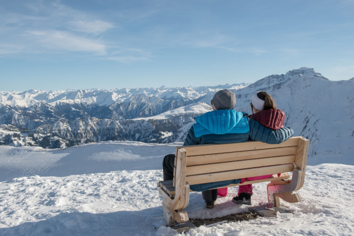 Sonnenbänkli Pizol Panorama Höhenweg Sonnenbänkli Pizol Panorama Höhenweg