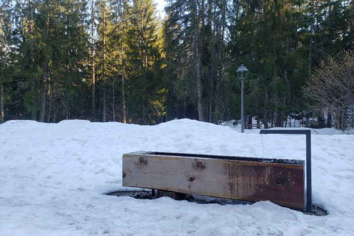 Spielplatz Flims Waldhaus Wasserbrunnen