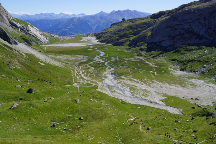 An alluvial plain grows slowly An alluvial plain grows slowly