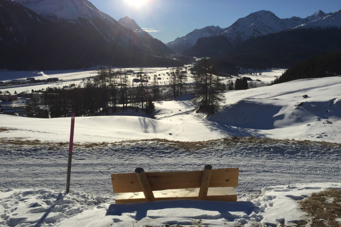 Sitzbänke Cristolais - Aussicht Samedan (oua_605632907_image) Sitzbänke Cristolais - Aussicht Samedan (oua_605632907_image)