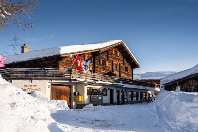 Berghaus Obergmeind in inverno Berghaus Obergmeind in inverno