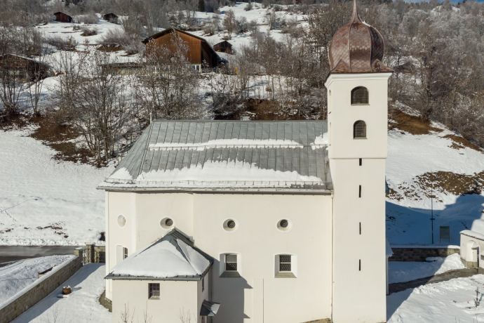 Das Foto zeigt die Kapelle St. Sebastian in Dardin
