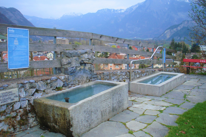 Kneippanlage Sargans mit Kräutergarten Kneippanlage Sargans mit Kräutergarten