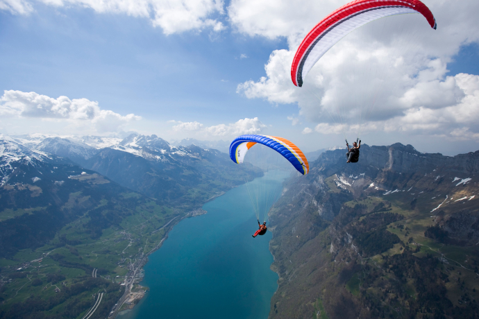 Vol biplace en parapente Walensee - Flums - Pizol