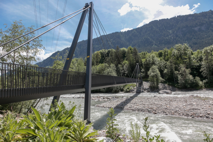 Brücke Schluein - Castrisch Brücke Schluein - Castrisch