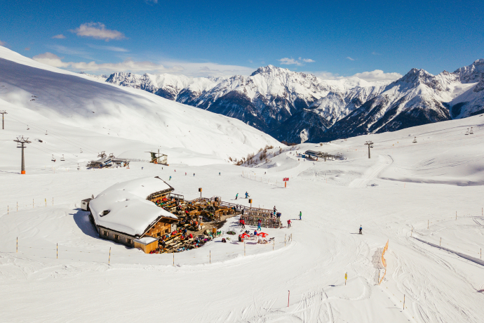 Alpetta im Wintersportgebiet Motta Naluns Alpetta im Wintersportgebiet Motta Naluns